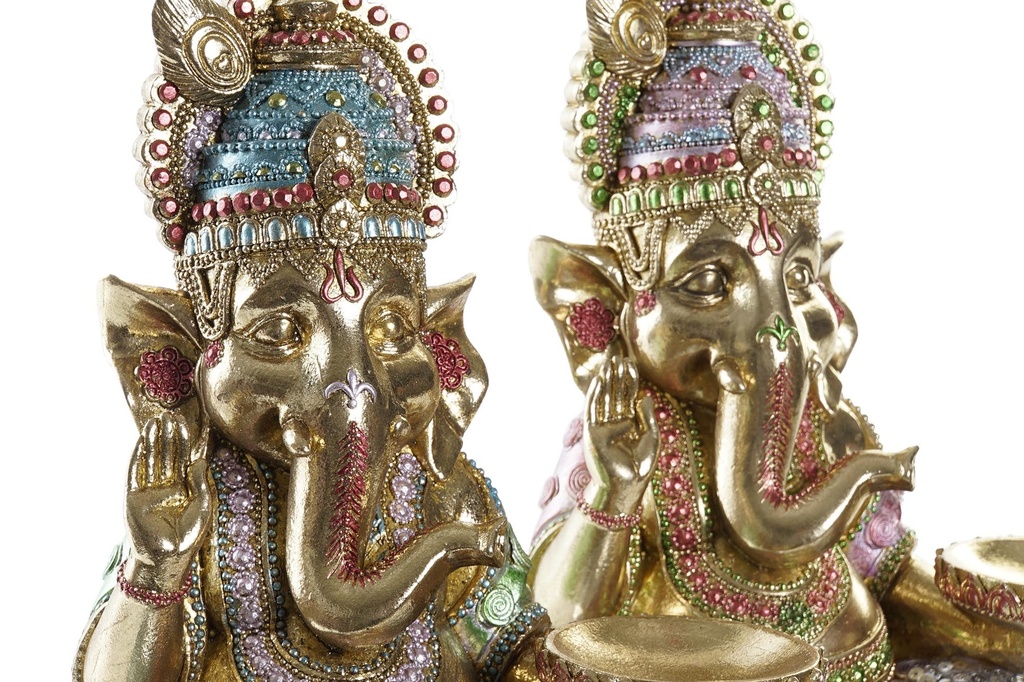 FIGURA RESINA 18X13X24 GANESHA 2 SURT.