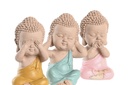 Set Figura Resina Buda 5.5X5X10.5