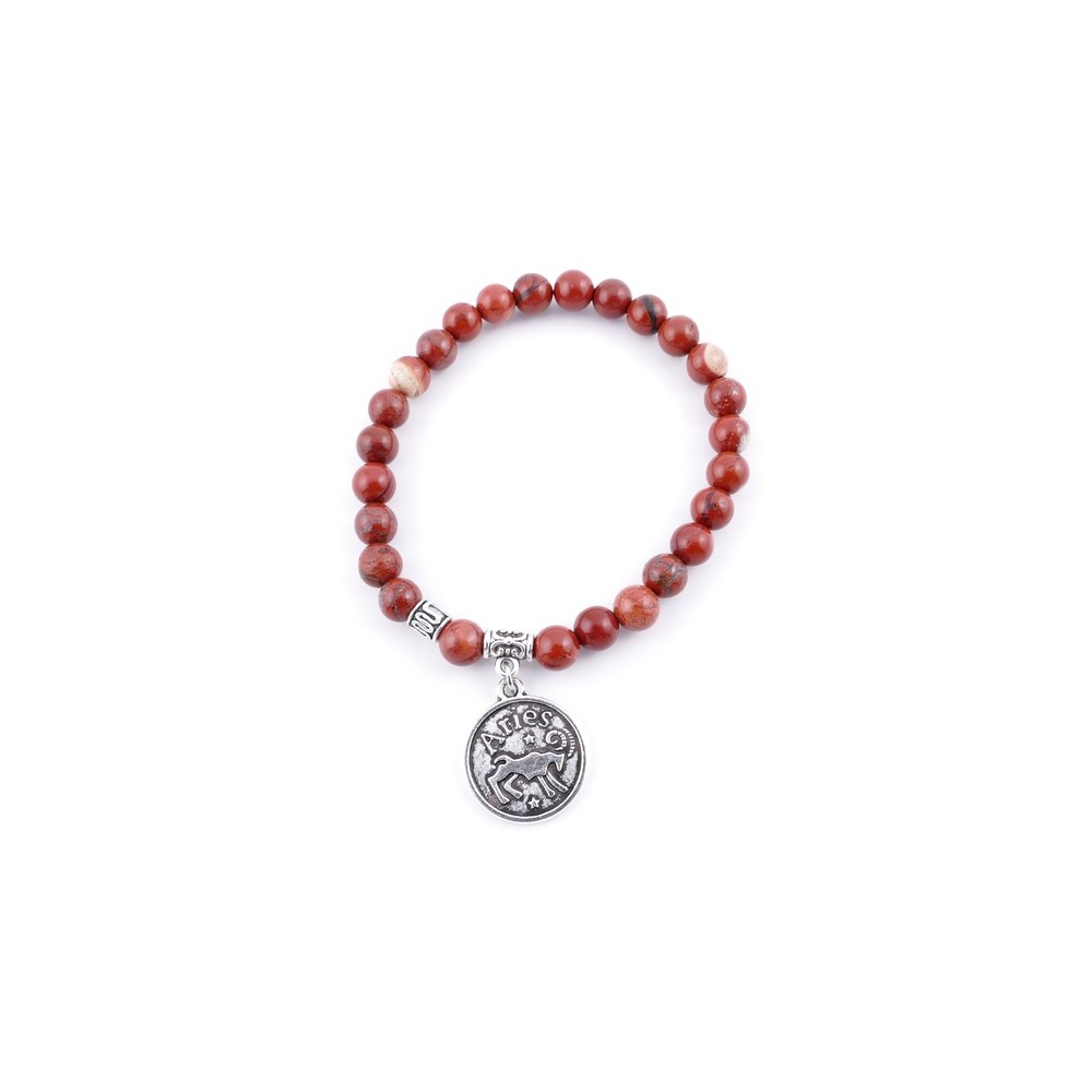 PULSERA HOROSCOPO ARIES JASPE ROJO