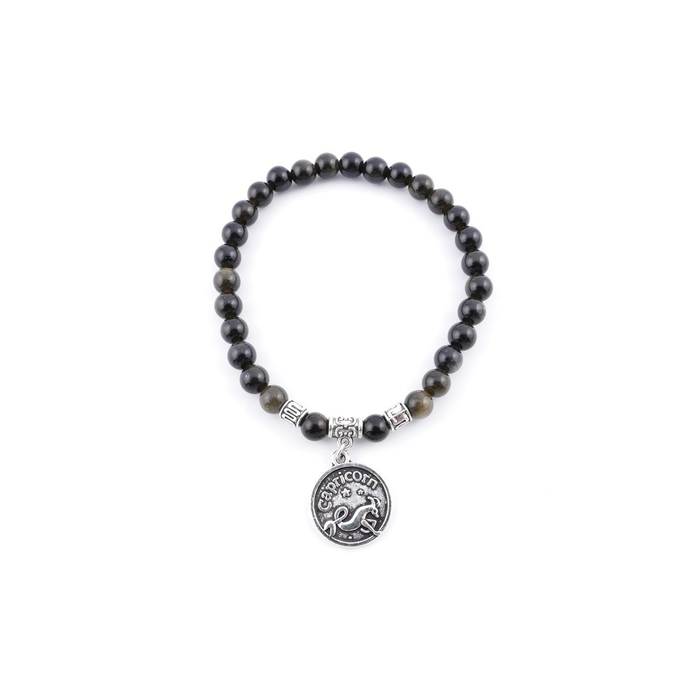 PULSERA HOROSCOPO CAPRICORNIO OBSIDIANA