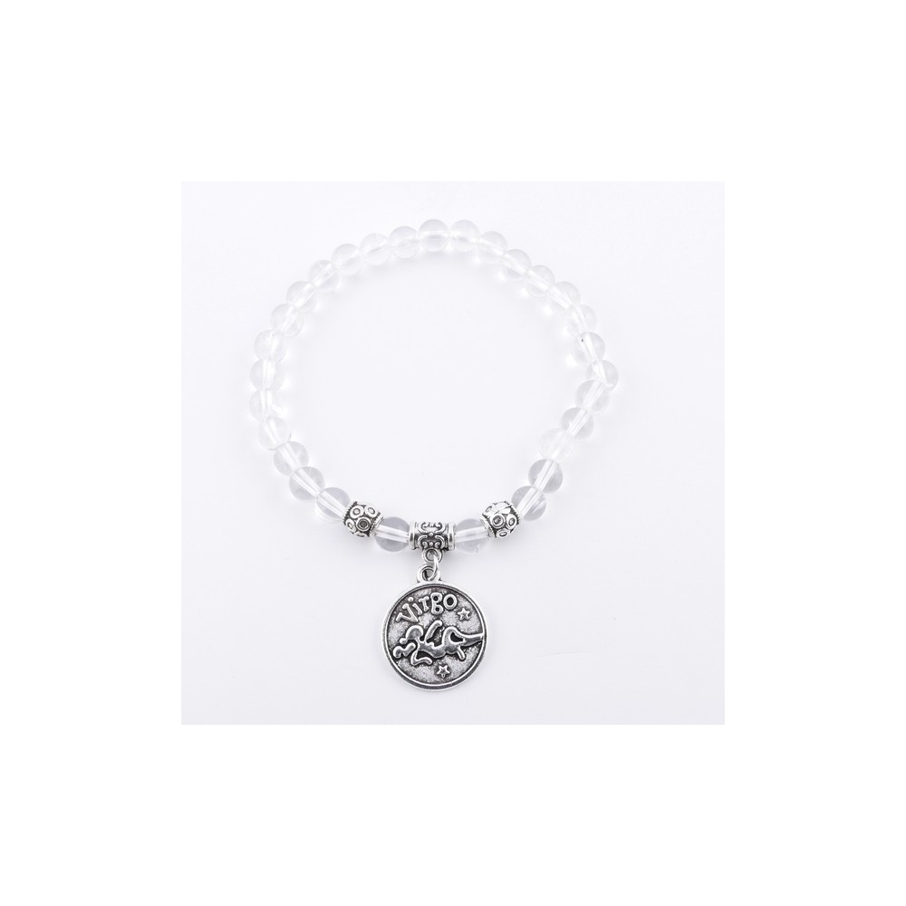 PULSERA HOROSCOPO VIRGO CUARZO BLANCO