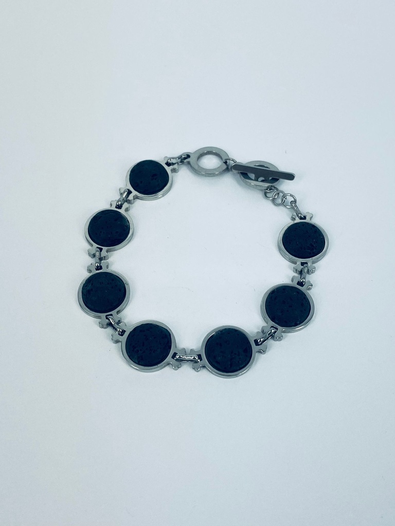 PULSERA LAVA ACERO ROUND