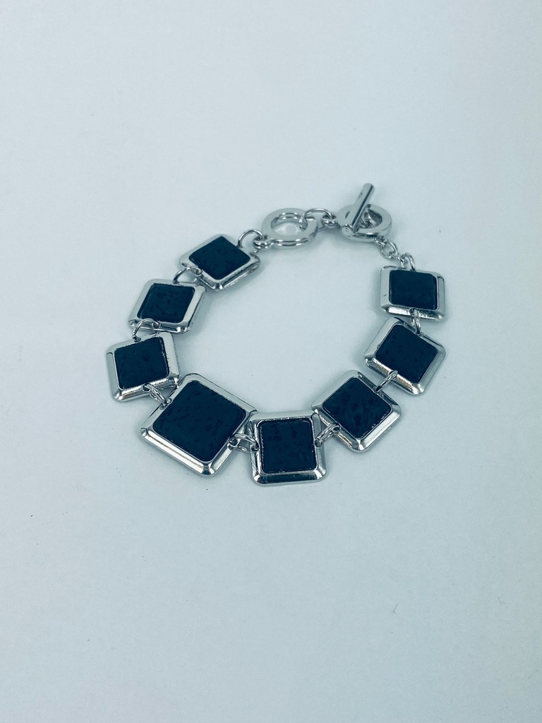 PULSERA LAVA ALLOY SQUARE