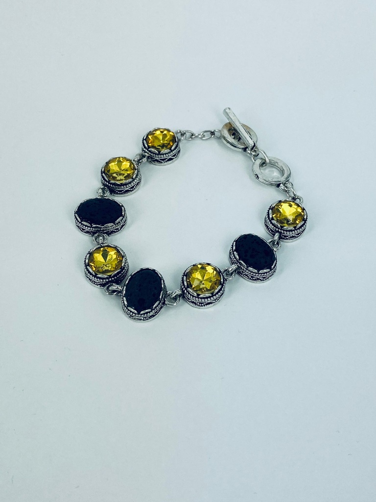 PULSERA LAVA+CRISTAL