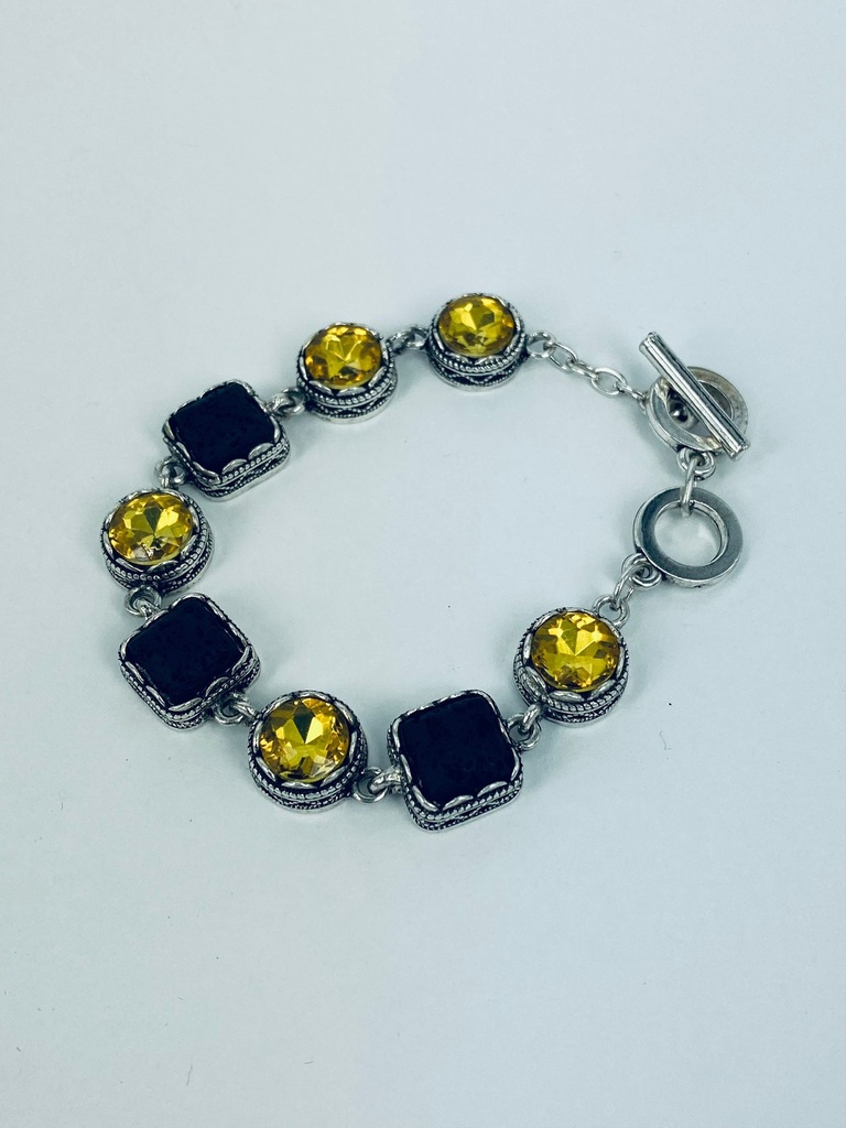 PULSERA LAVA+CRISTAL