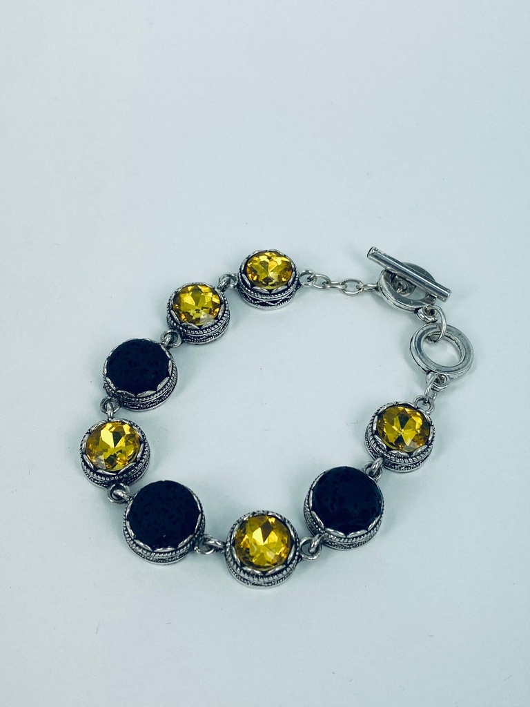 PULSERA LAVA+CRISTAL