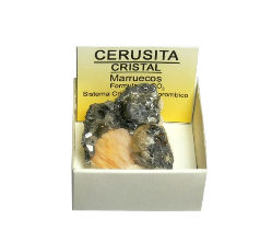 Cajita 4x4 - Cerusita cristal - Marruecos.