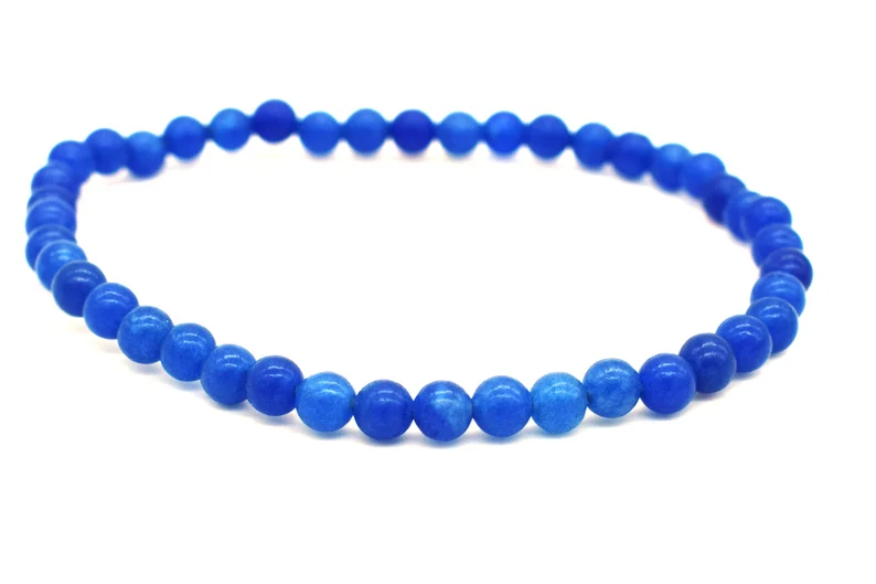 Pulsera Agata Azul 4 mm