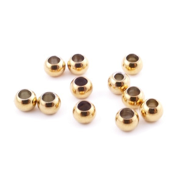 BOLAS ACERO DORADO 4MM