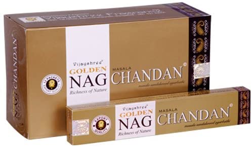 Golden Nag Chandan 15gr -Sándalo- (12x15gr)