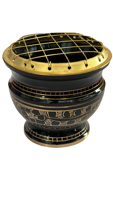 BRASS BLACK LOBAN 7X8 CM