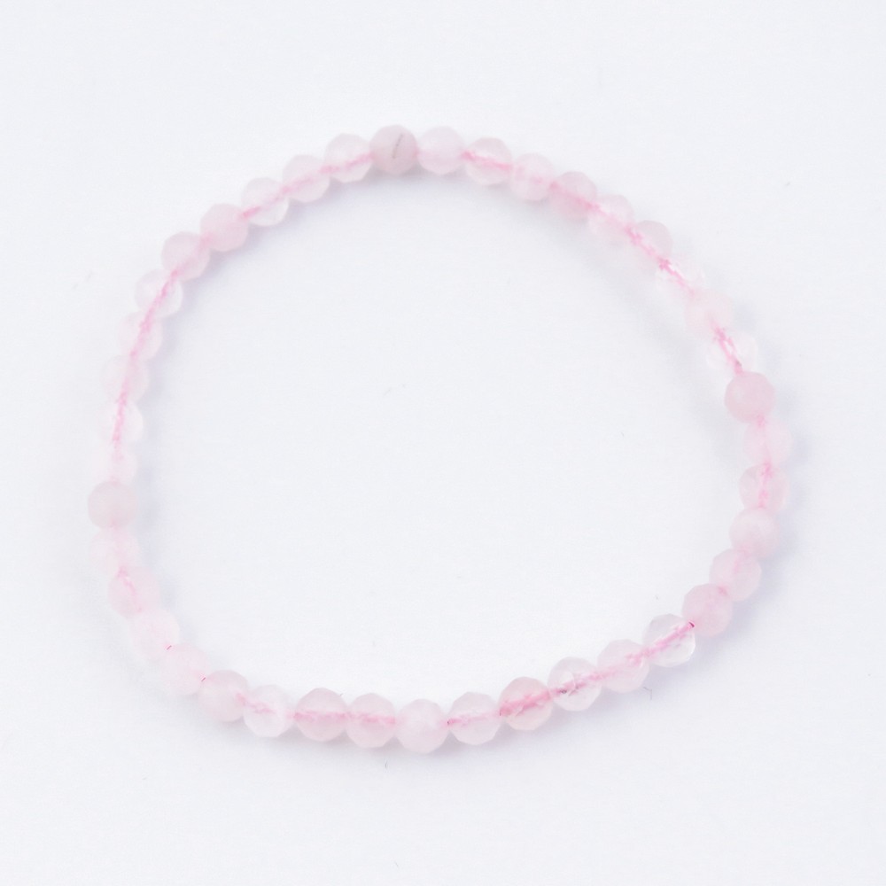 Pulsera Cuarzo Rosa Fac 4,5 mm