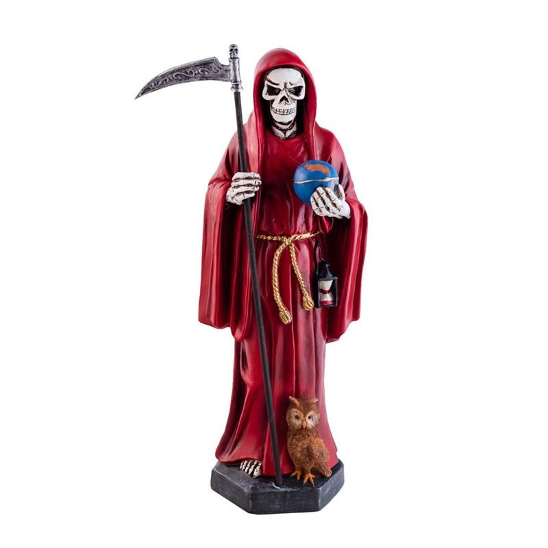 SANTISIMA MUERTE 40 CM ROJA