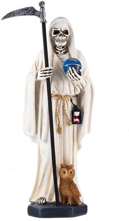 SANTISIMA MUERTE 30 CM BLANCA