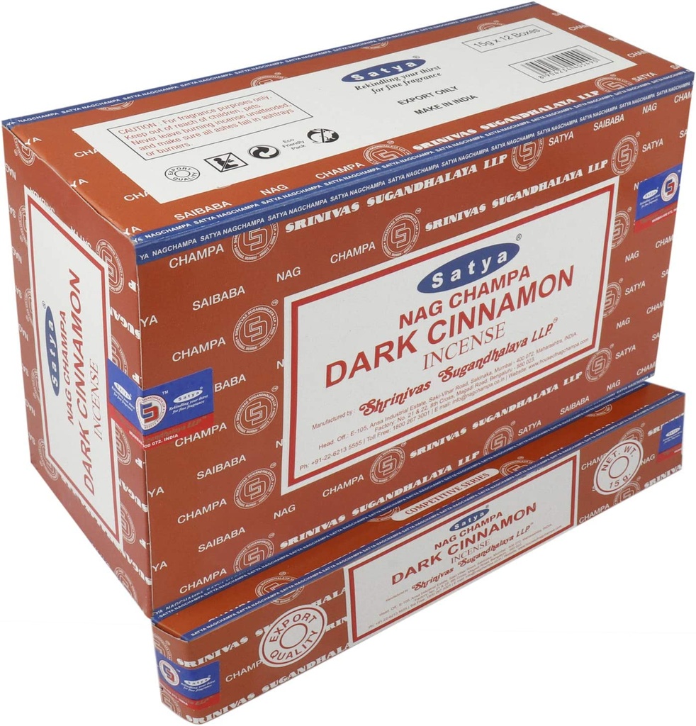 Satya Dark Cinnamon (Canela) 15gr (12x15gr)