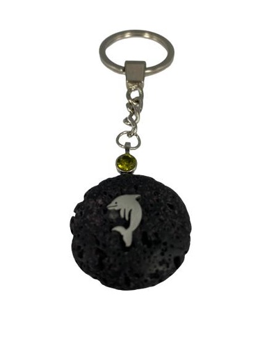 [007425] 30MM LAVA KEYCHAIN W/STAINLESS STEEL