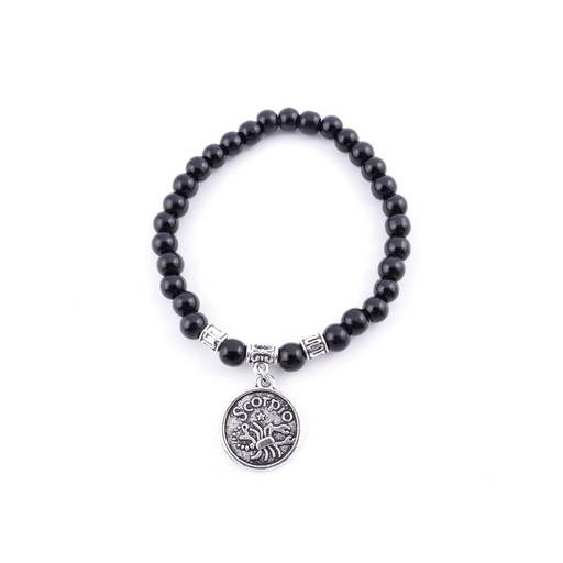 [008001] PULSERA HOROSCOPO ESCORPIO ONIX