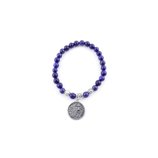 [008002] PULSERA HOROSCOPO SAGITARIO LAPISLAZULI