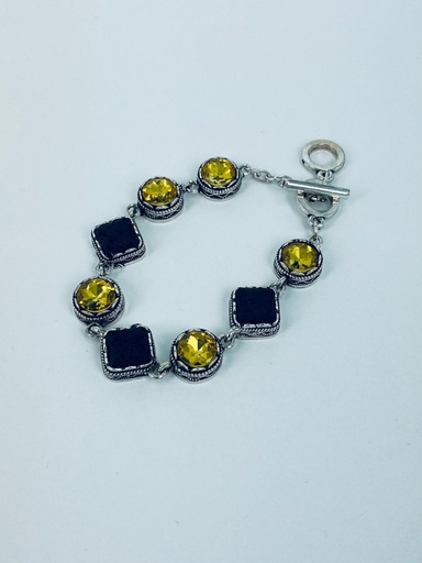 [001431] PULSERA LAVA+CRISTAL