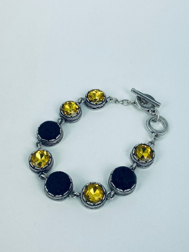 [001432] PULSERA LAVA+CRISTAL