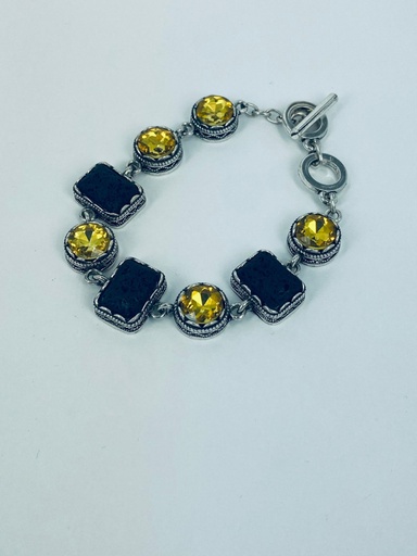 [001433] PULSERA LAVA+CRISTAL