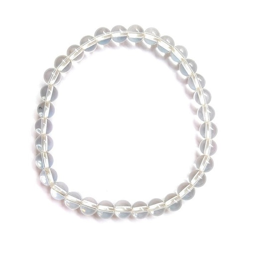 [008427] Pulsera Cuarzo Blanco 4 mm