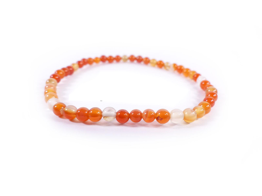 [008449] Pulsera Agata Naranja 4 mm