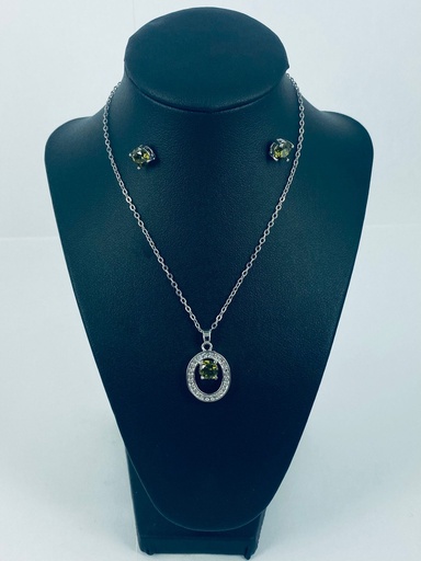 [009719] COLLAR ZIRCON OLIVNE