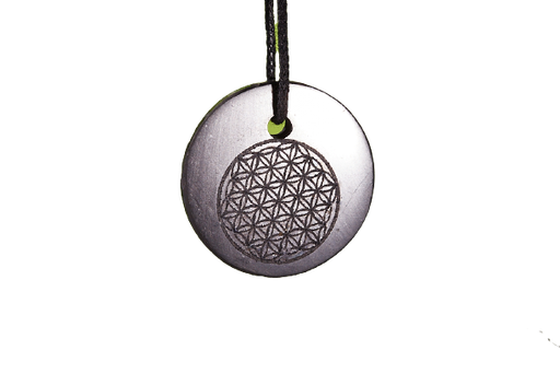 [009832] Colgante Shungita &quot;Flower of life&quot;