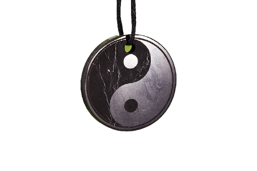 [009833] Colgante Shungita &quot;Yin-yang&quot;