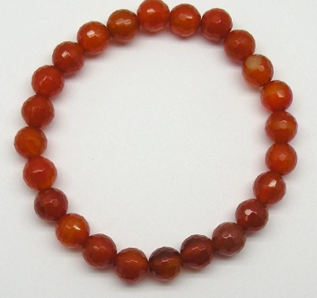 [010507] Pulsera Agata Naranja 8mm