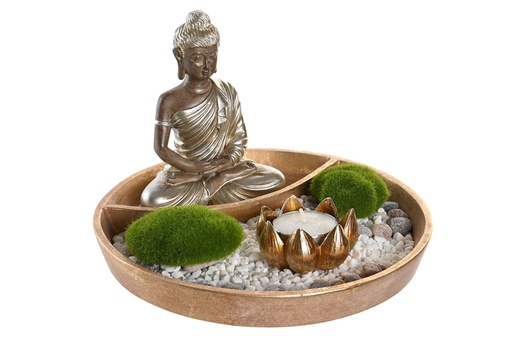 [014202] Jardin Zen Resina 20X20X13.5